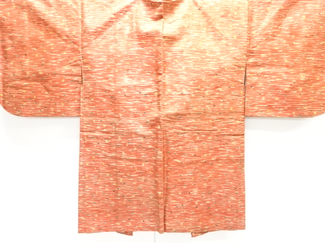 JAPANESE KIMONO / ANTIQUE TAISHO ROMAN ABSTRACT PATTERN WEAVING MEISEN